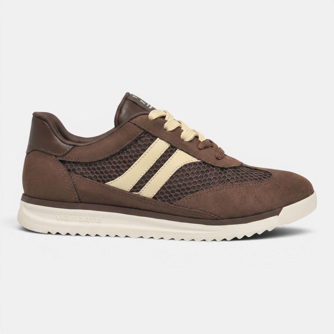 Tênis Via Marte Casual Feminino Marrom