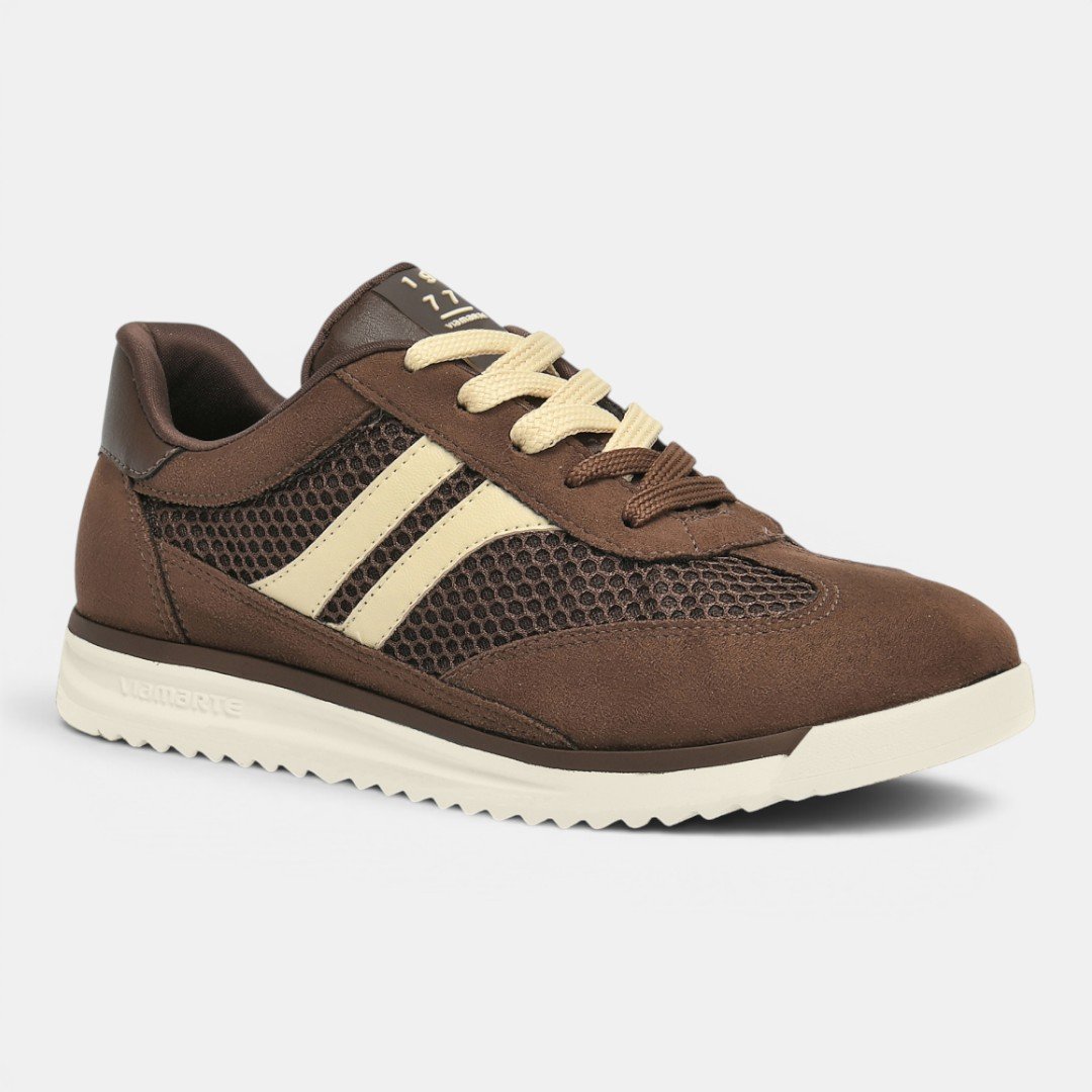 Tênis Via Marte Casual Feminino Marrom Marrom 2