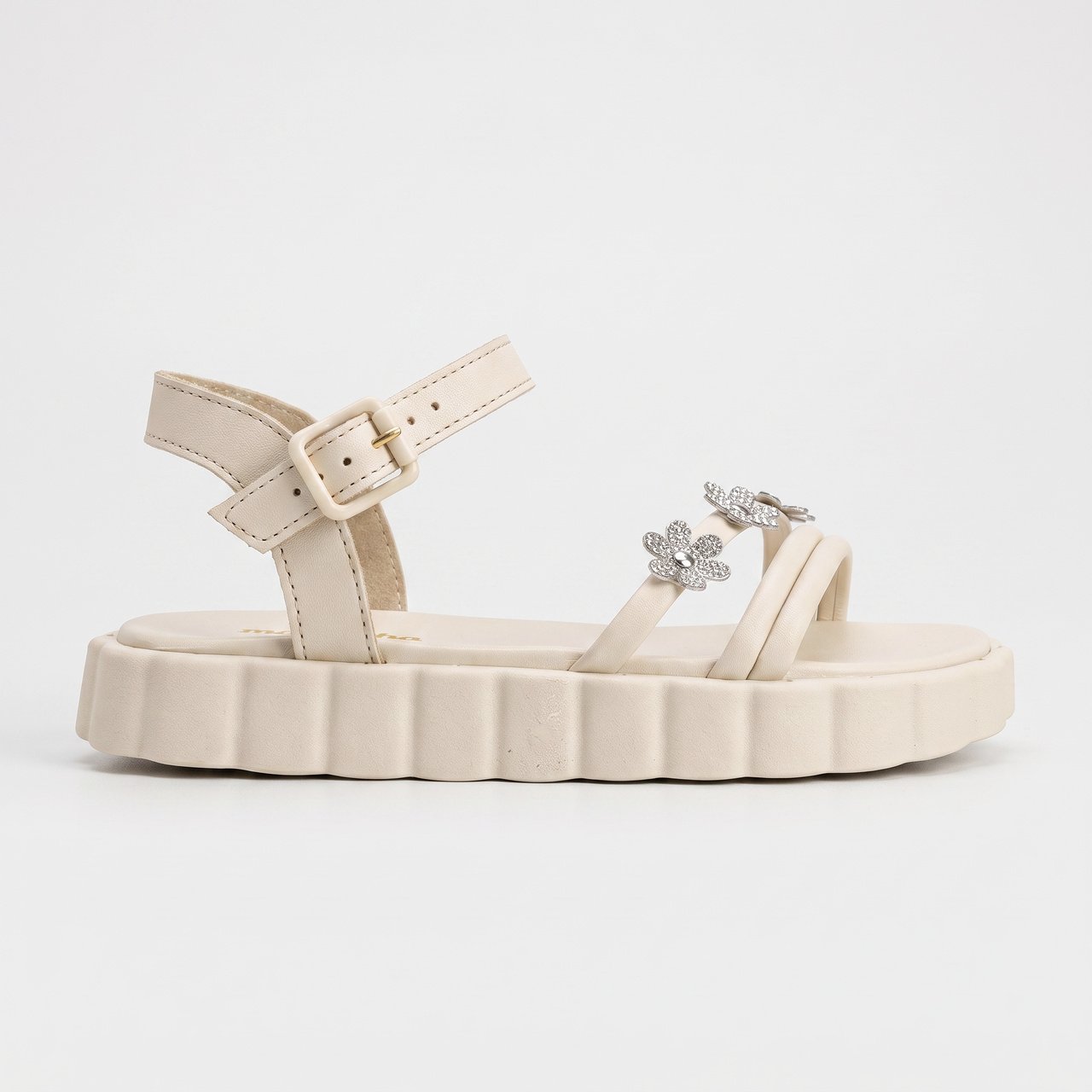 Sandália Papete Infantil Molekinha Off White