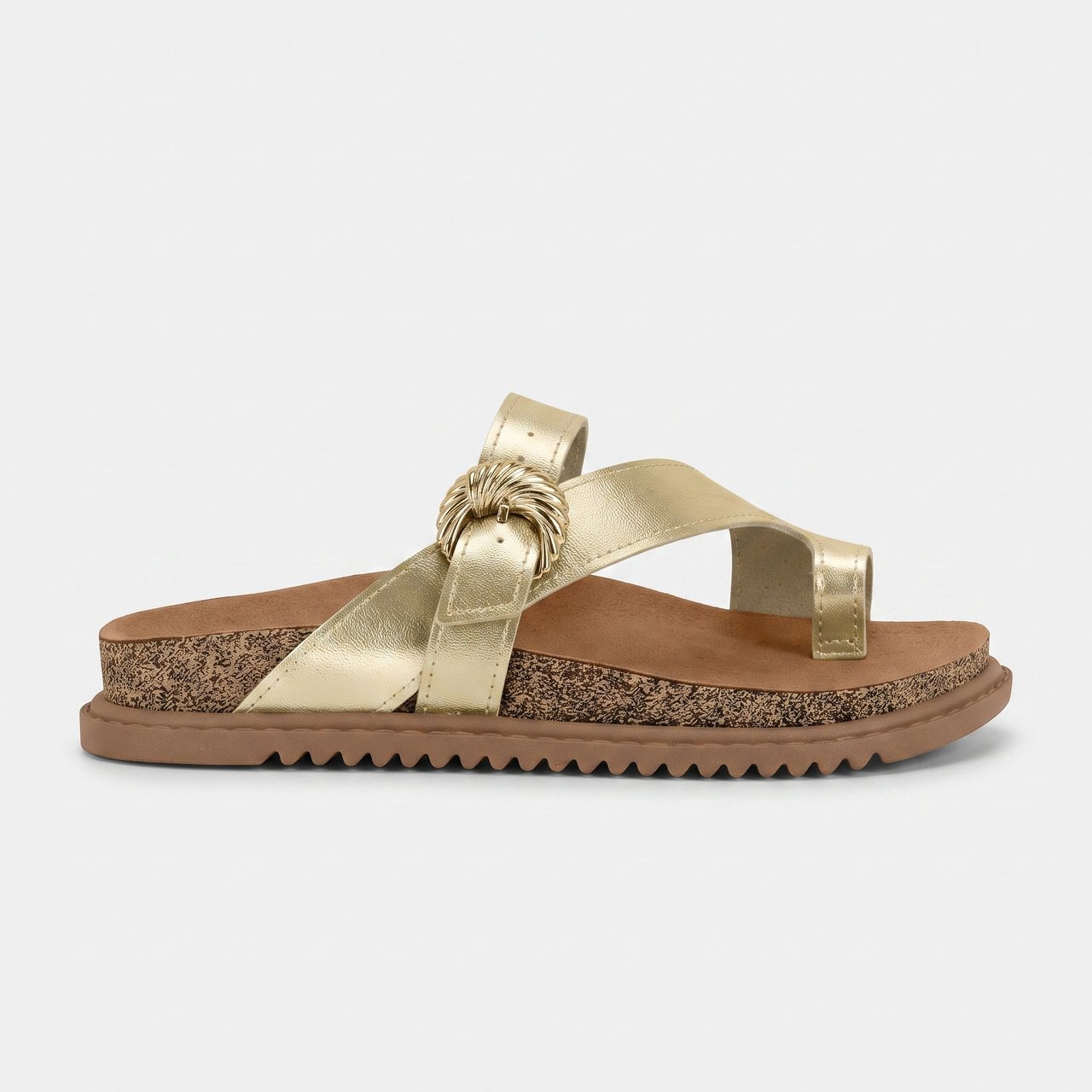Chinelo Papete Infantil Molekinha Dourado