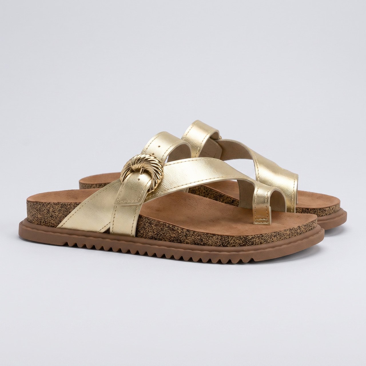 Chinelo Papete Infantil Molekinha Dourado Dourado 3