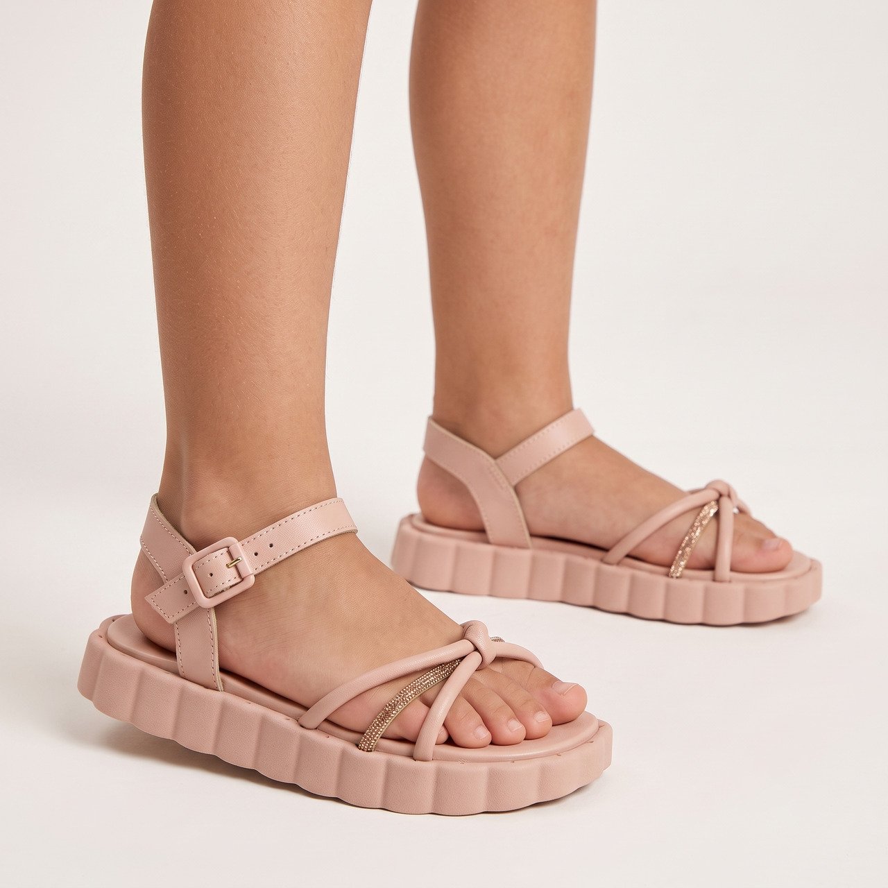 Sandália Papete Infantil Molekinha Rosa Rosa 2