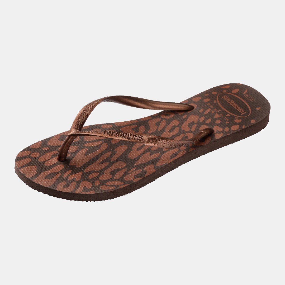 Chinelo Havaianas Slim Animals Marrom Marrom 6