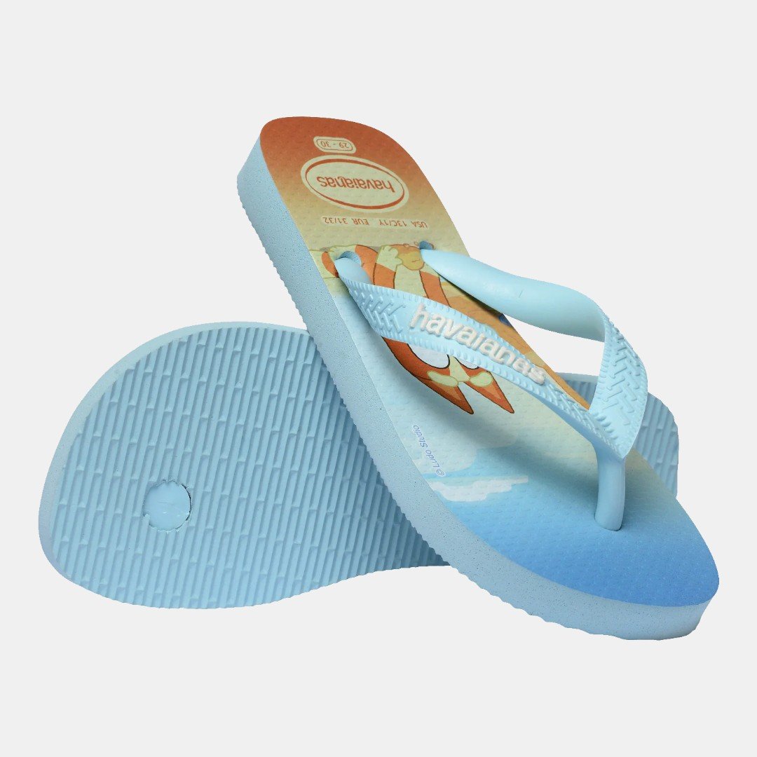 Chinelo Havaianas Infantil Bluey Azul Azul 4