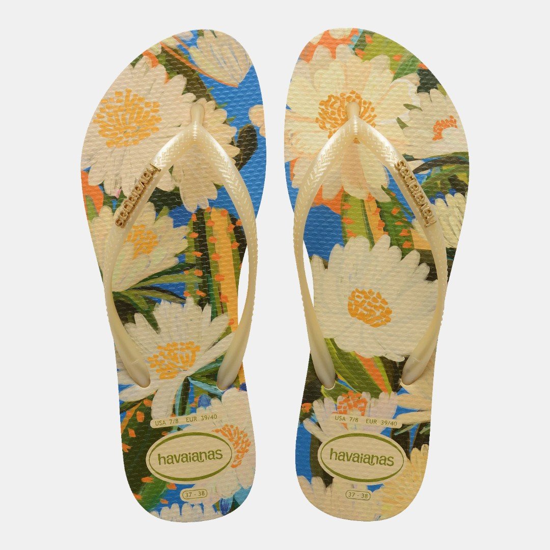 Chinelo Havaianas Slim Tropical Buttercream