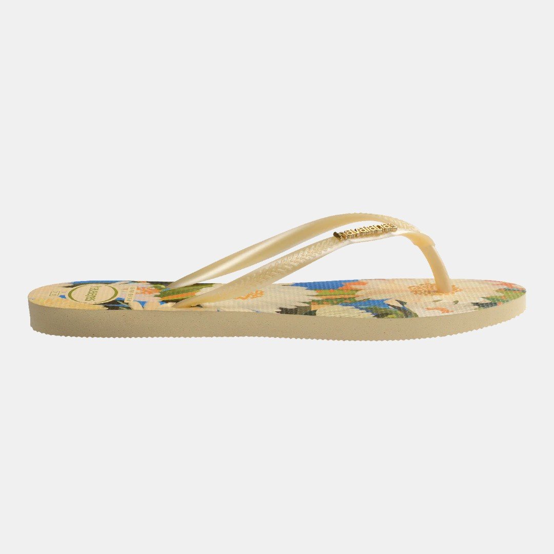 Chinelo Havaianas Slim Tropical Buttercream Marrom 3