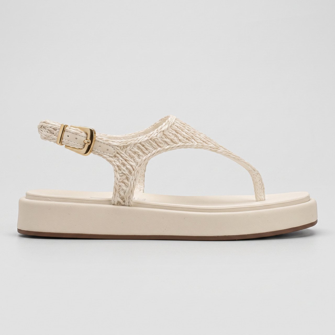 Sandália Papete Vizzano Crochê Off White