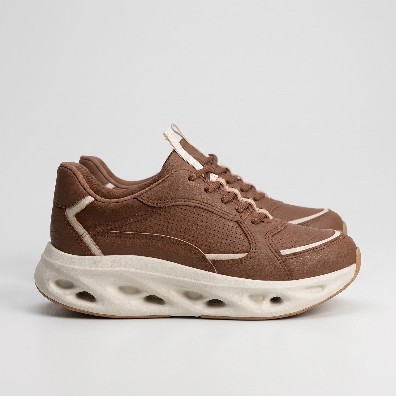 Tênis Feminino Modare Marrom Bege 2