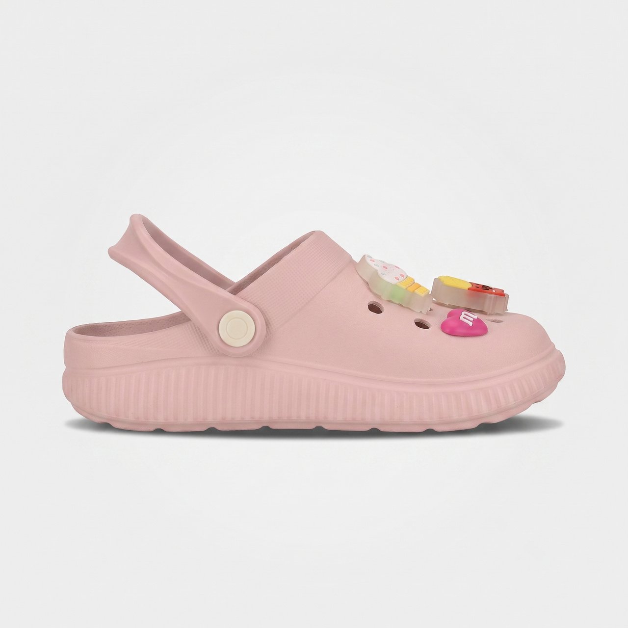 Babuche Molekinha Infantil com Pins de LED Rosa