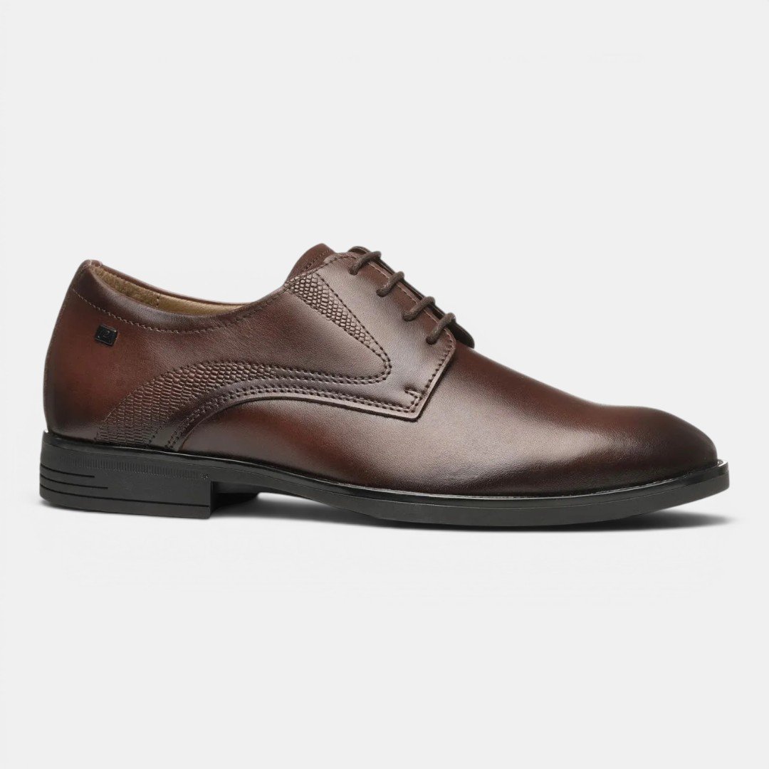Sapato Social Pegada Masculino Em Couro Marrom