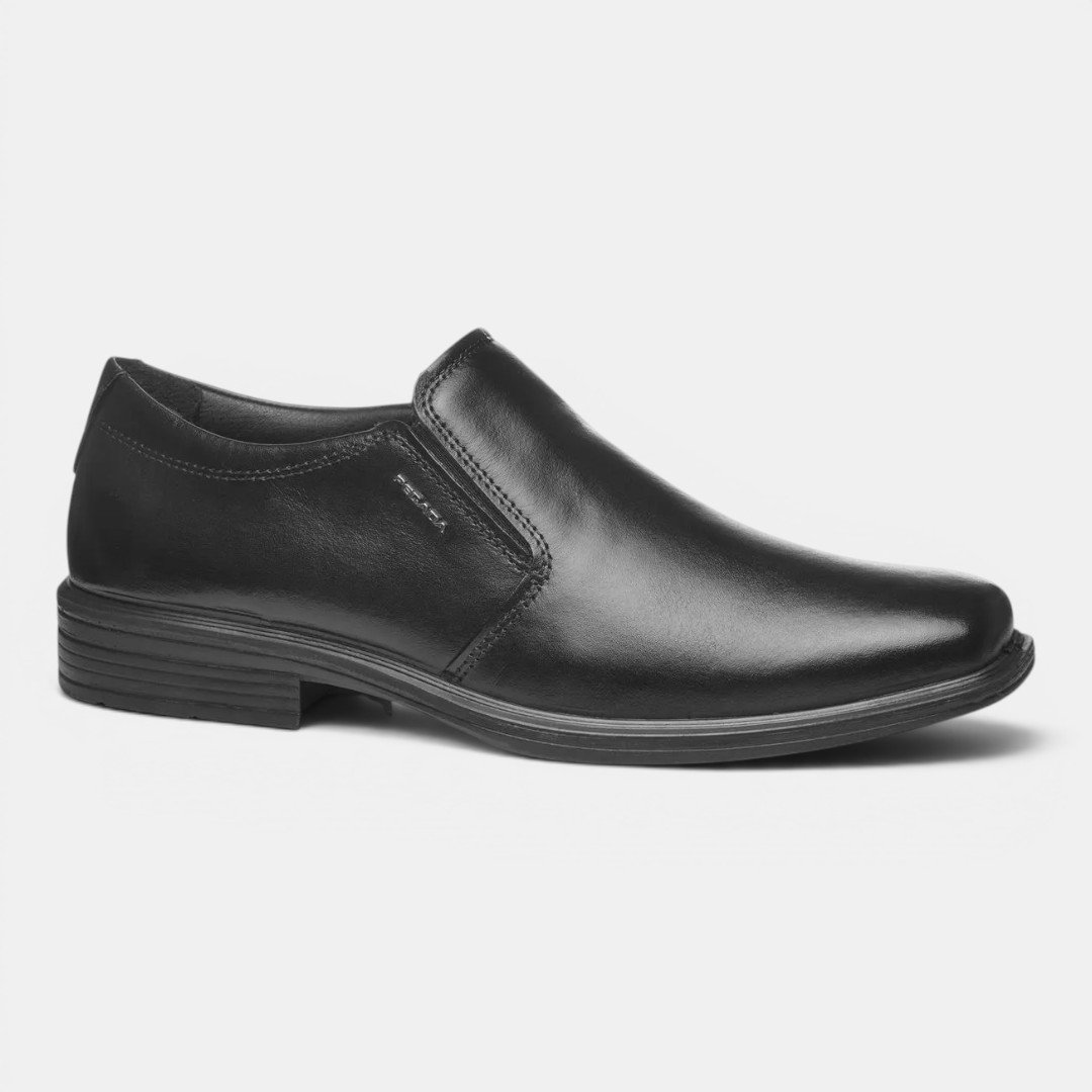 Sapato Social Pegada Masculino Em Couro Preto