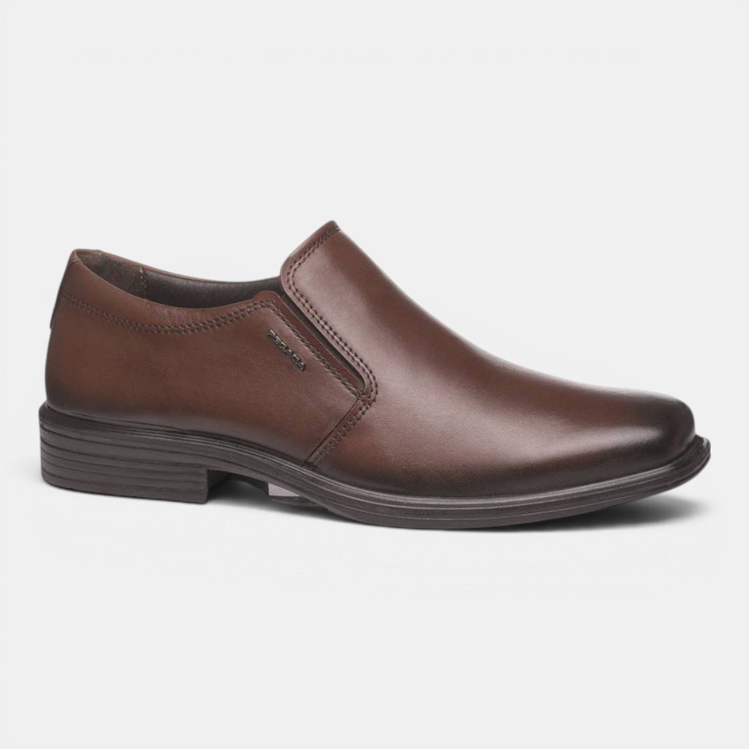 Sapato Social Pegada Masculino Em Couro Marrom