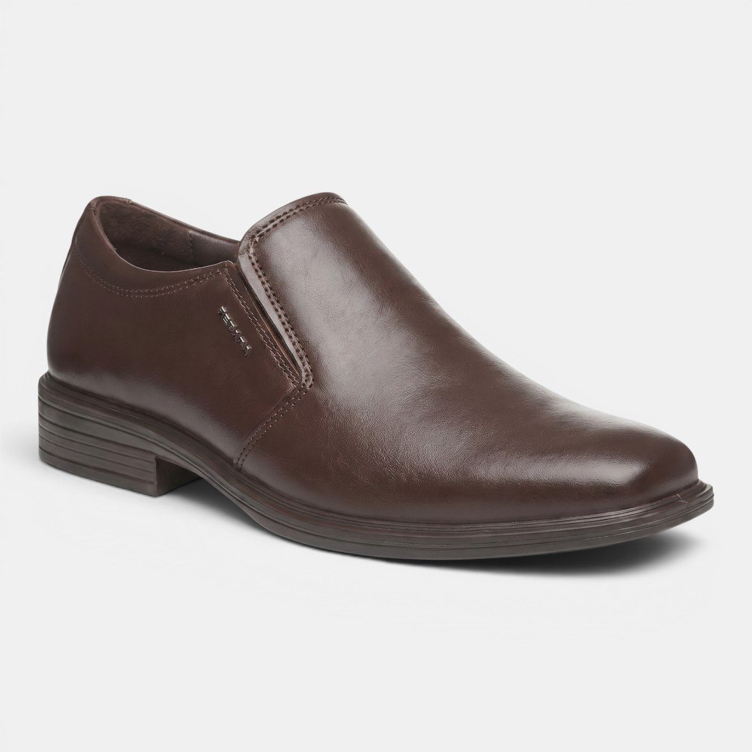 Sapato Social Pegada Masculino Em Couro Marrom Marrom 2