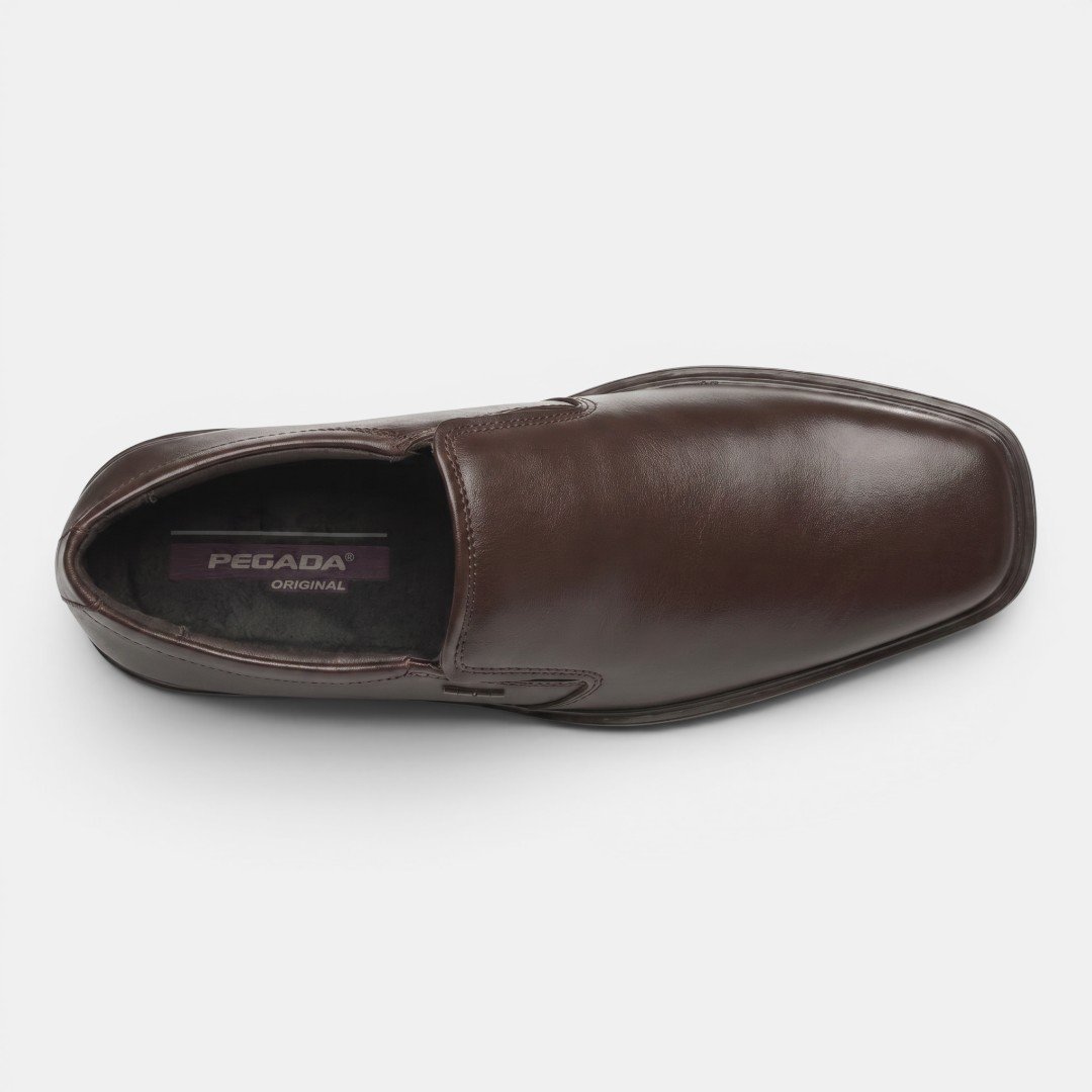 Sapato Social Pegada Masculino Em Couro Marrom Marrom 4