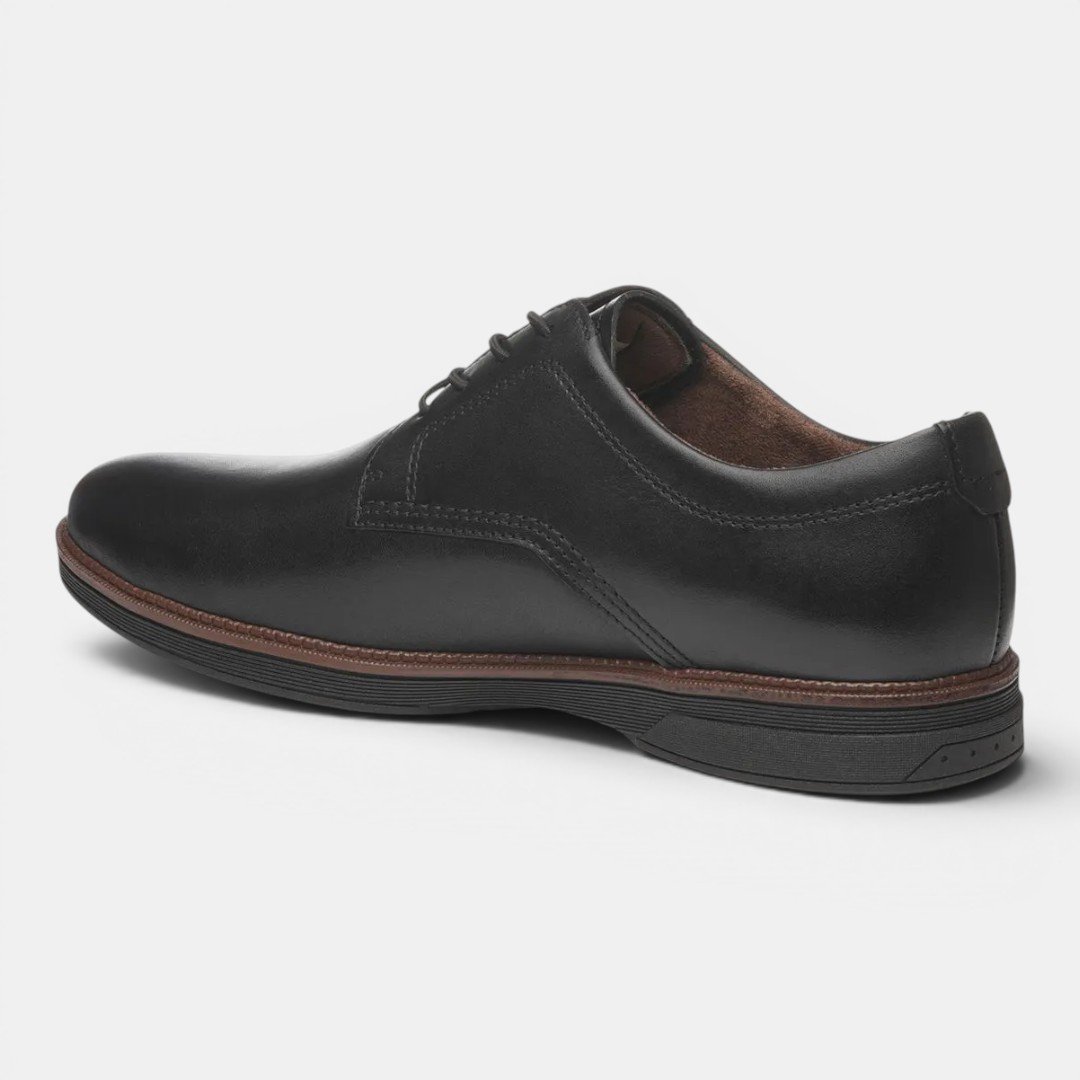 Sapato Social Pegada Masculino Em Couro Preto Preto 3