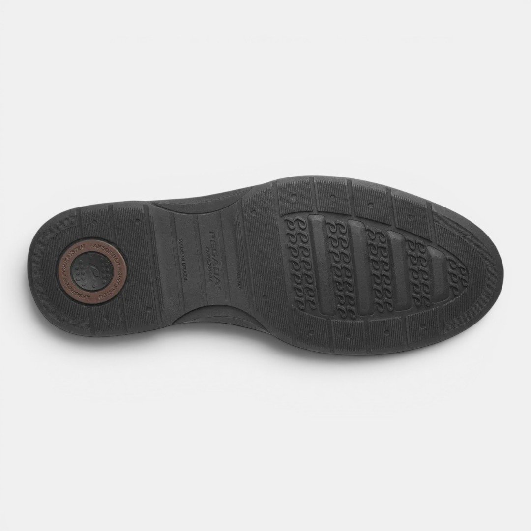 Sapato Social Pegada Masculino Em Couro Preto Preto 4