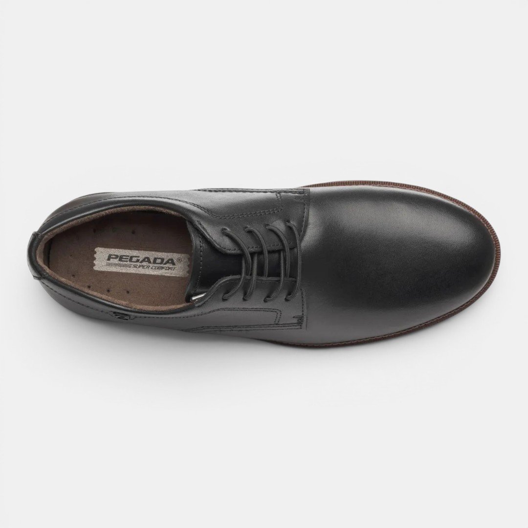 Sapato Social Pegada Masculino Em Couro Preto Preto 5
