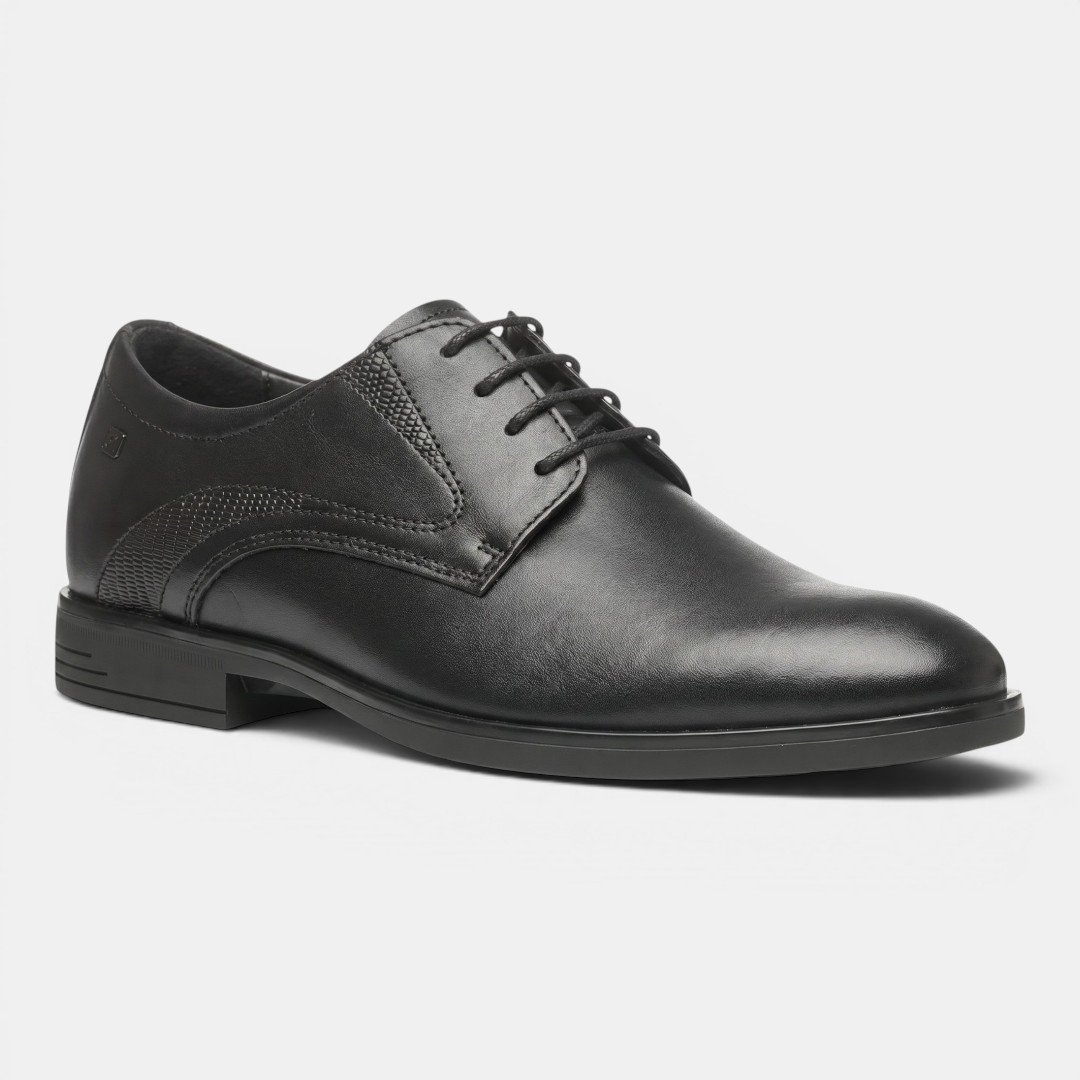 Sapato Social Pegada Masculino Em Couro Preto Preto 2