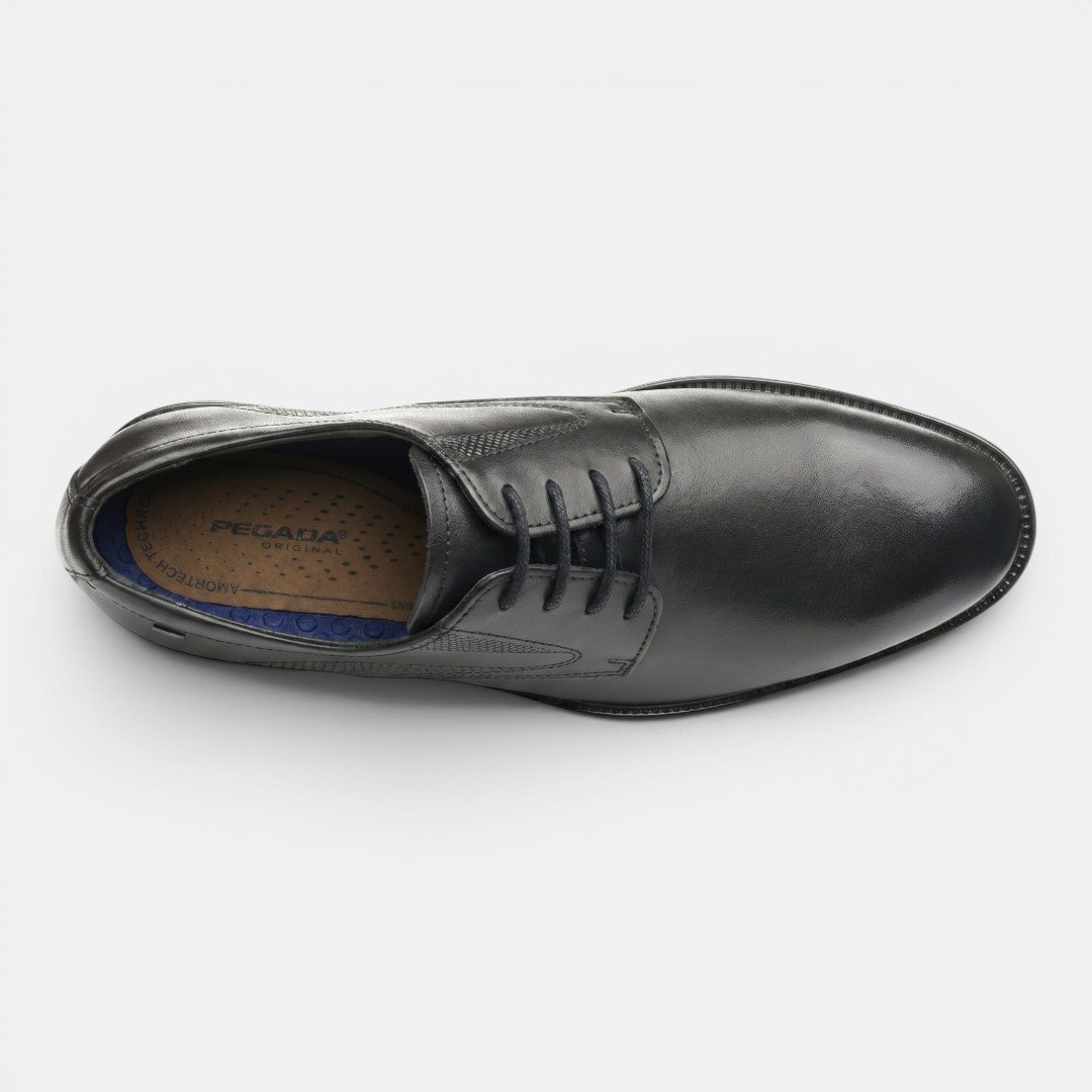 Sapato Social Pegada Masculino Em Couro Preto Preto 5