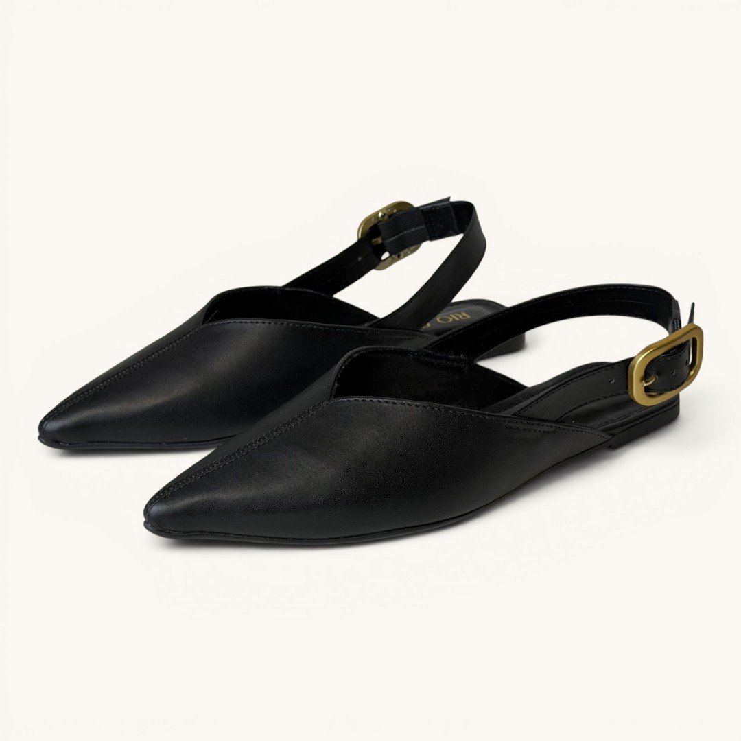 Sapatilha Slingback Rio Sul Preta Preto 4