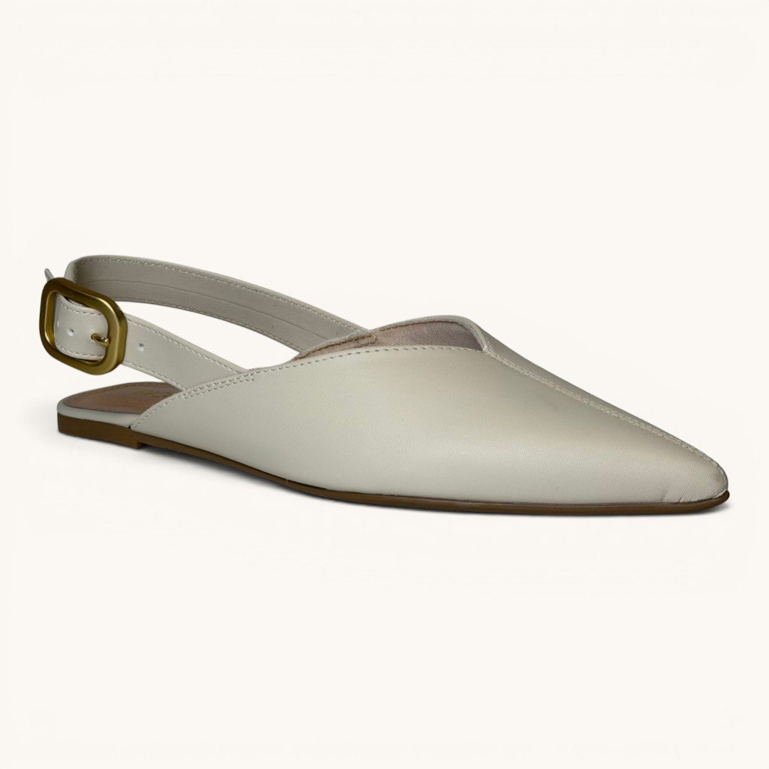 Sapatilha Slingback Rio Sul Off White Branco 2