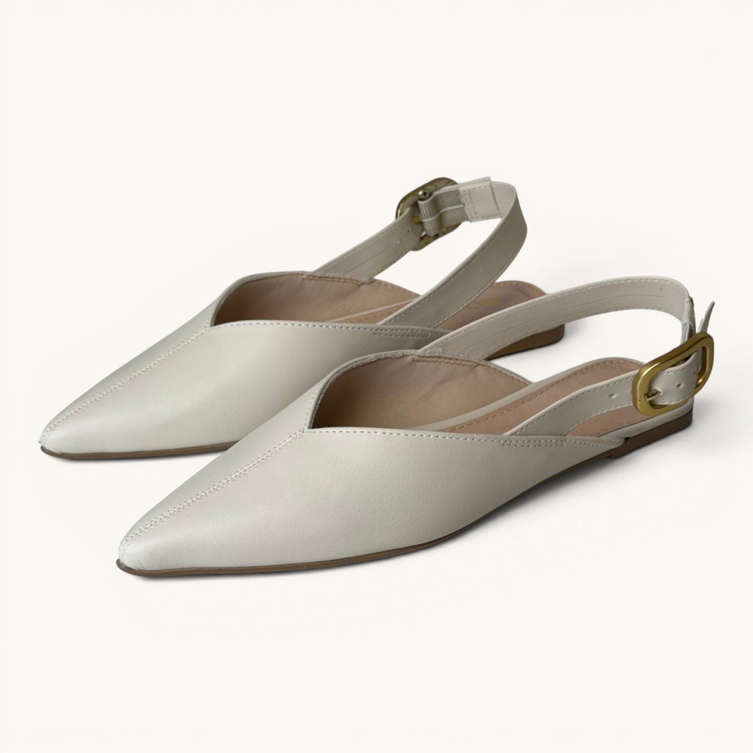 Sapatilha Slingback Rio Sul Off White Branco 4