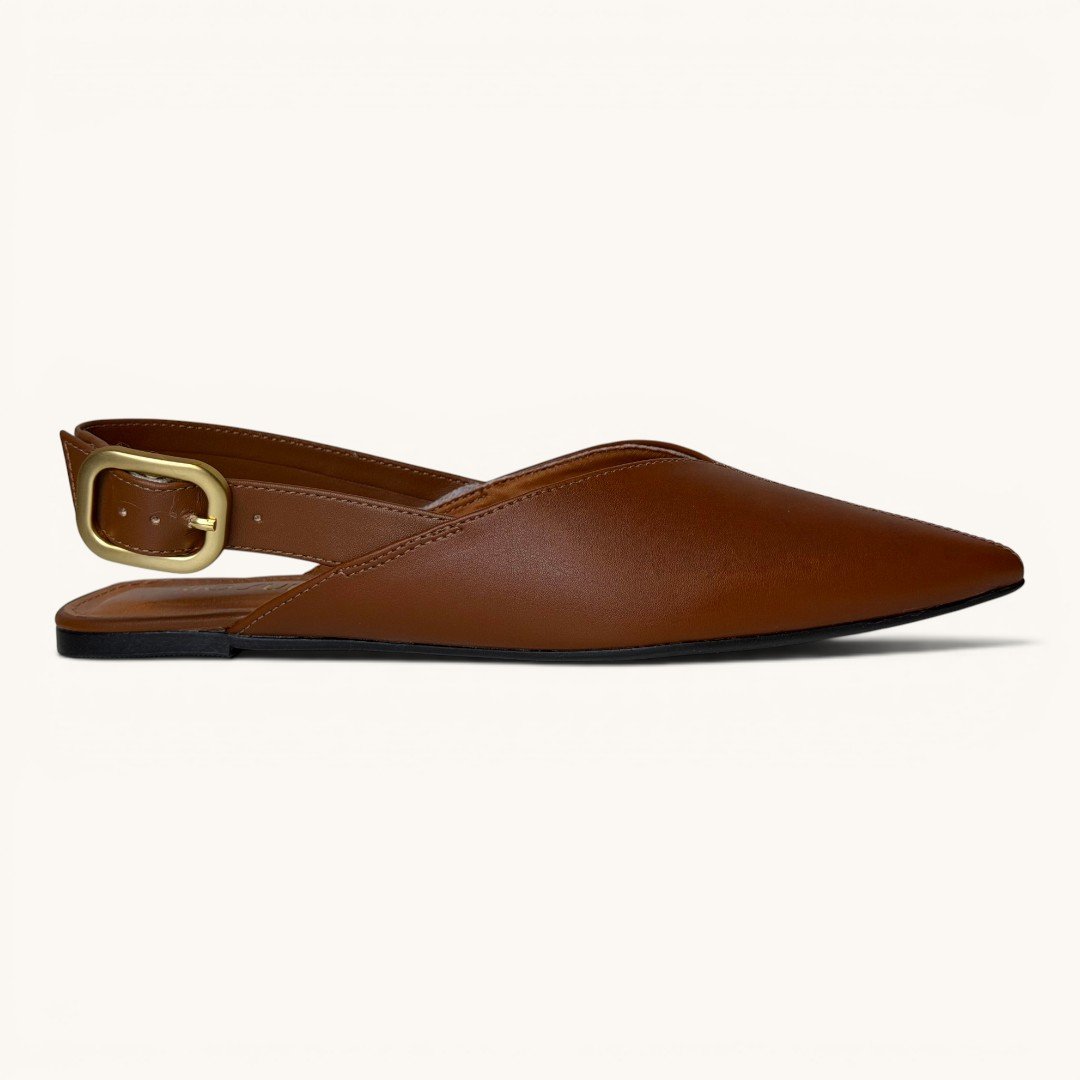Sapatilha Slingback Rio Sul Marrom