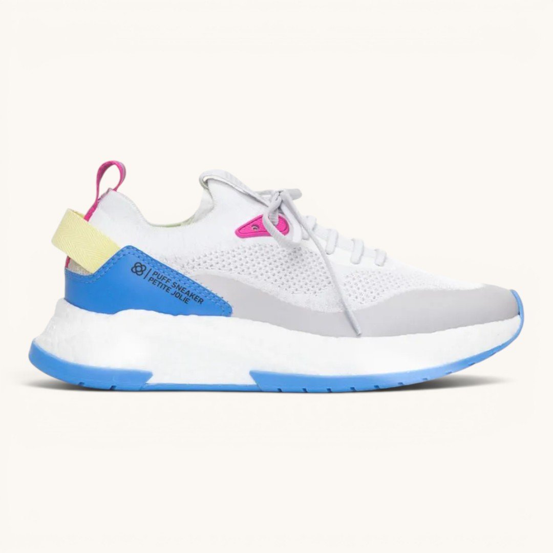 Tênis Petite Jolie Puff Sneaker Branco Multi/Blues 