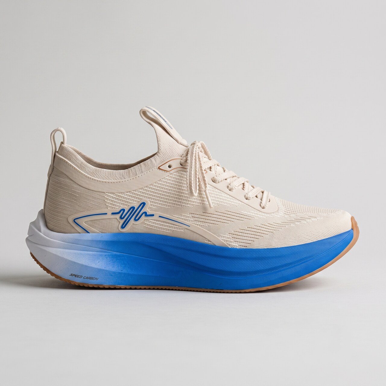 Tênis Actvitta Masculino com Placa de Carbono Off White com Azul