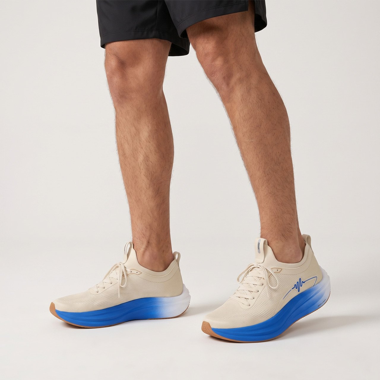 Tênis Actvitta Masculino com Placa de Carbono Off White com Azul Branco 2