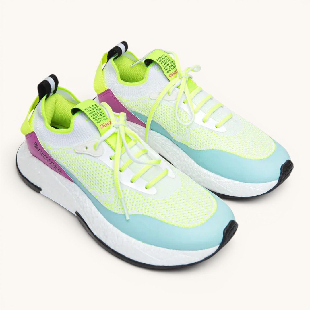 Tênis Petite Jolie Puff Sneaker Branco/Branco/Preto Branco 2