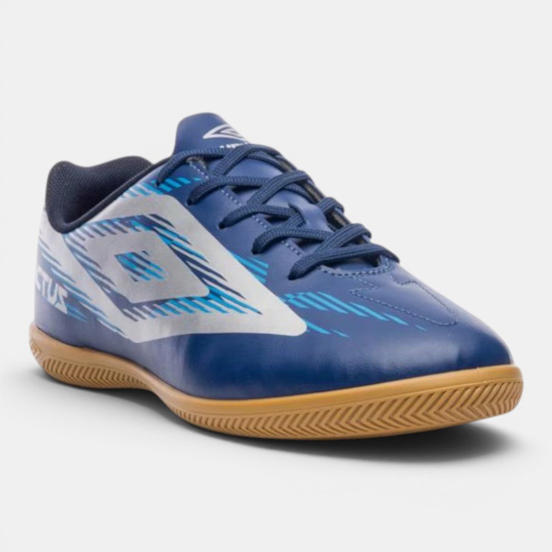 Chuteira Futsal Umbro Invictus Infantil Azul Marinho Azul 2