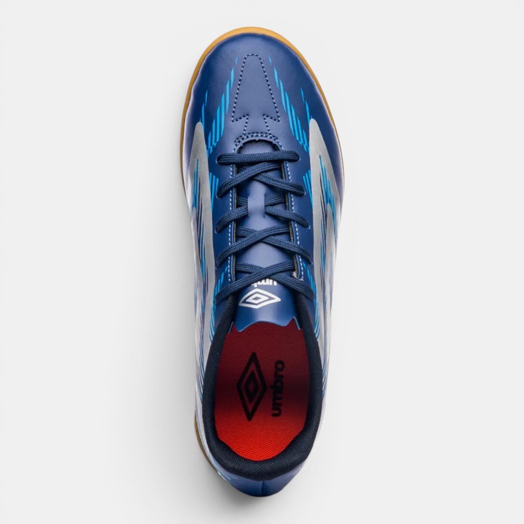 Chuteira Futsal Umbro Invictus Infantil Azul Marinho Azul 3