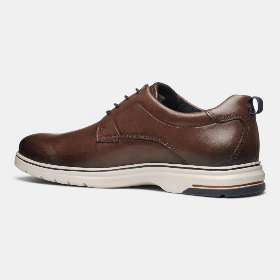 Sapato Casual Pegada Masculino Em Couro Marrom Marrom 4