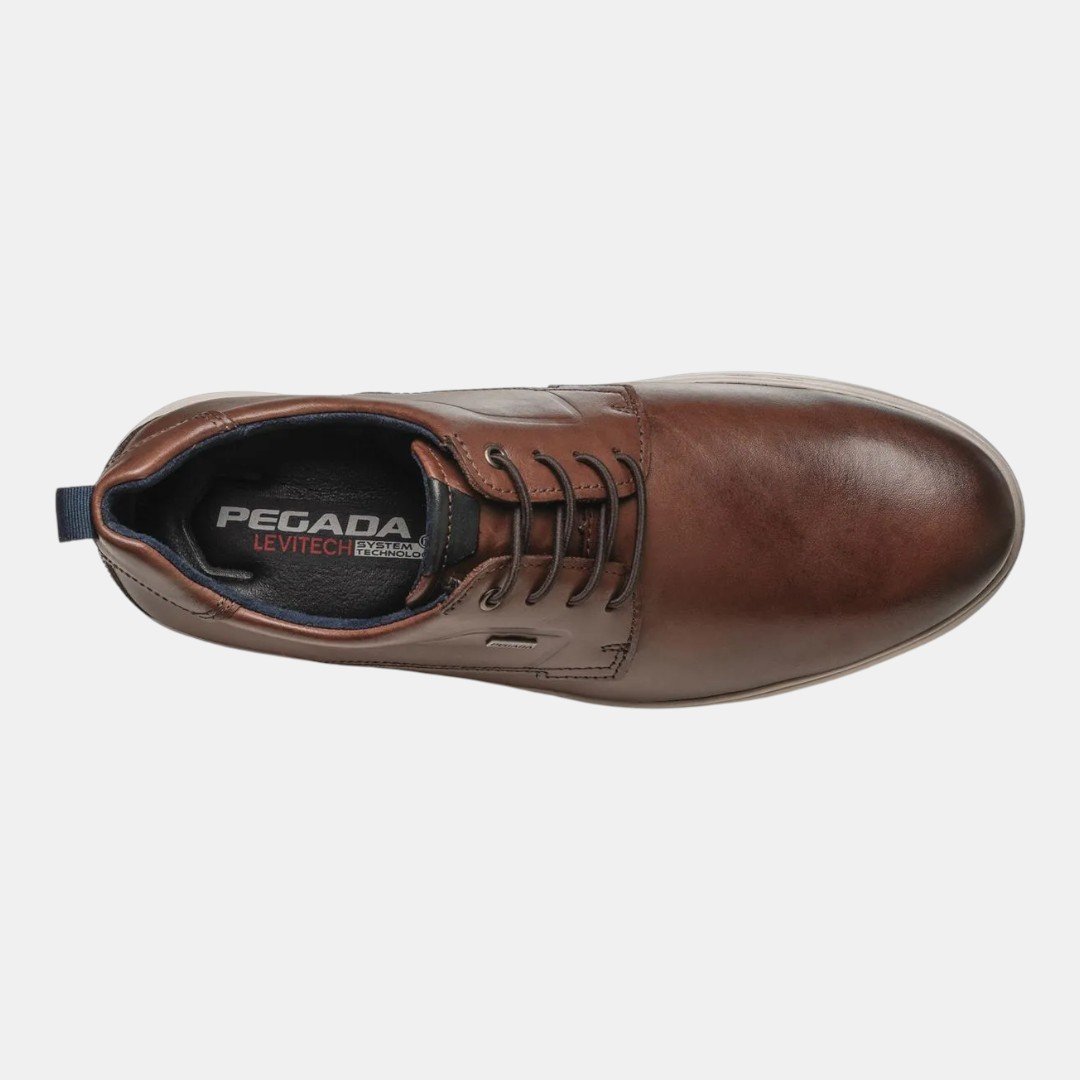 Sapato Casual Pegada Masculino Em Couro Marrom Marrom 6