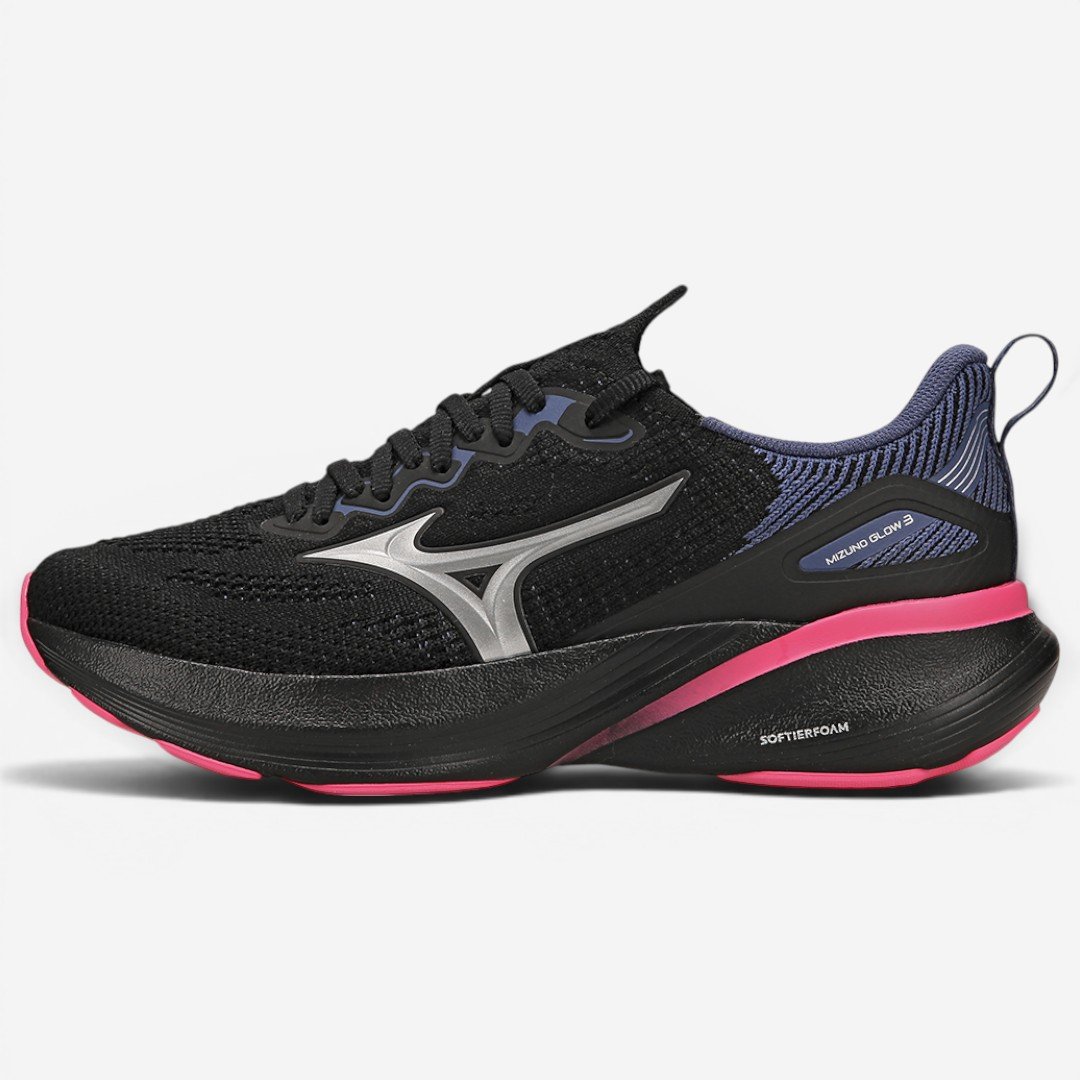Tênis De Corrida Mizuno Glow 3 Feminino Preto