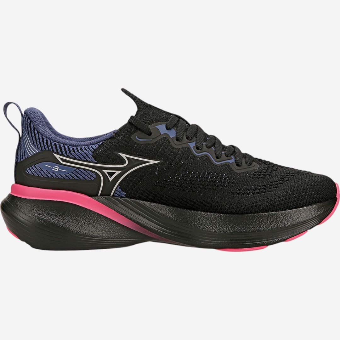 Tênis De Corrida Mizuno Glow 3 Feminino Preto Preto 4