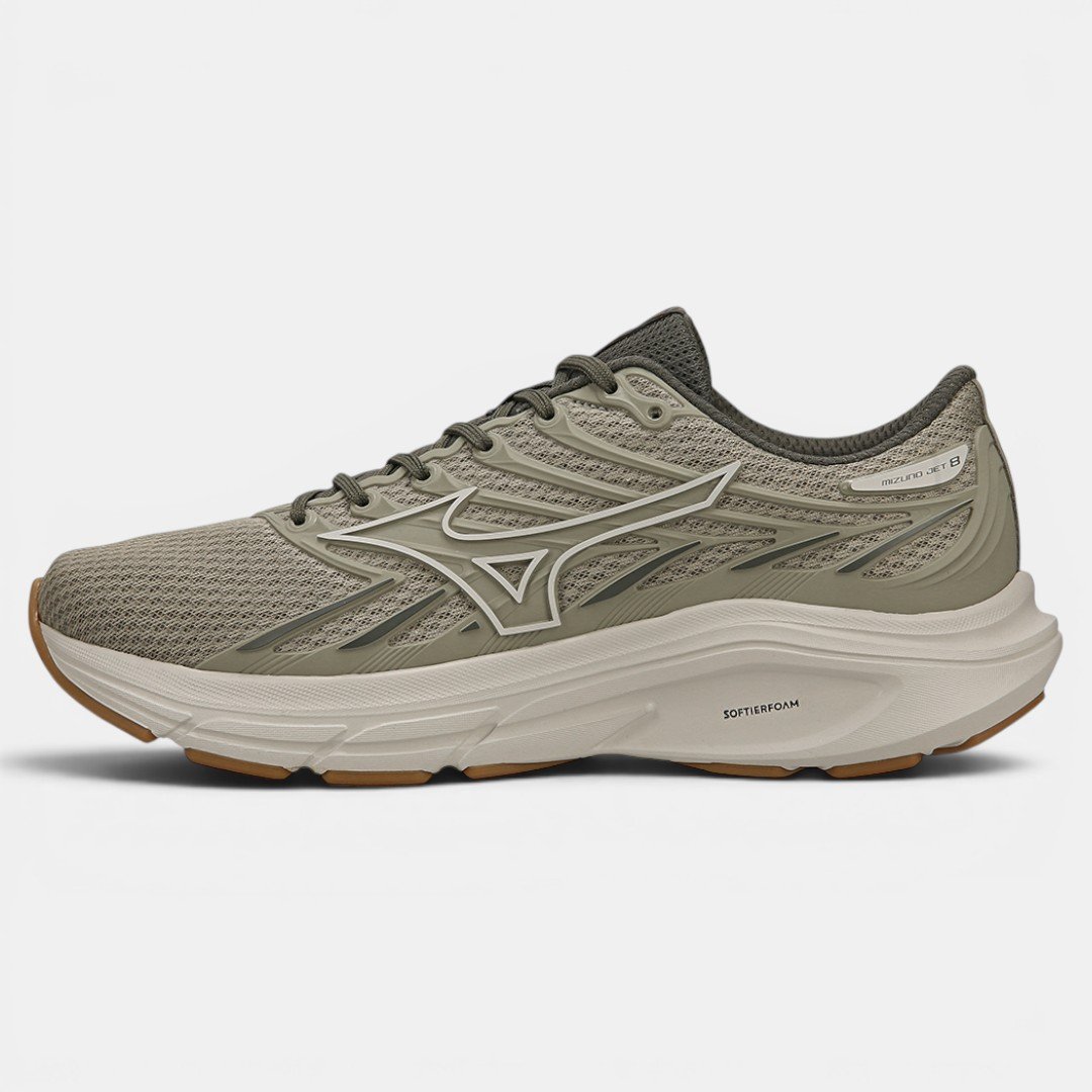 Tênis de Corrida Masculino Mizuno Jet 8 Verde Musgo