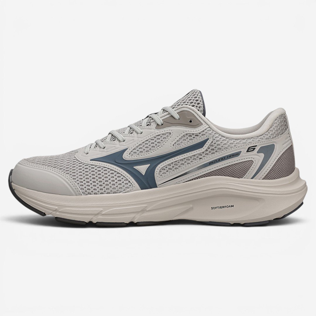 Tênis de Corrida Mizuno Hawk 6 Cinza