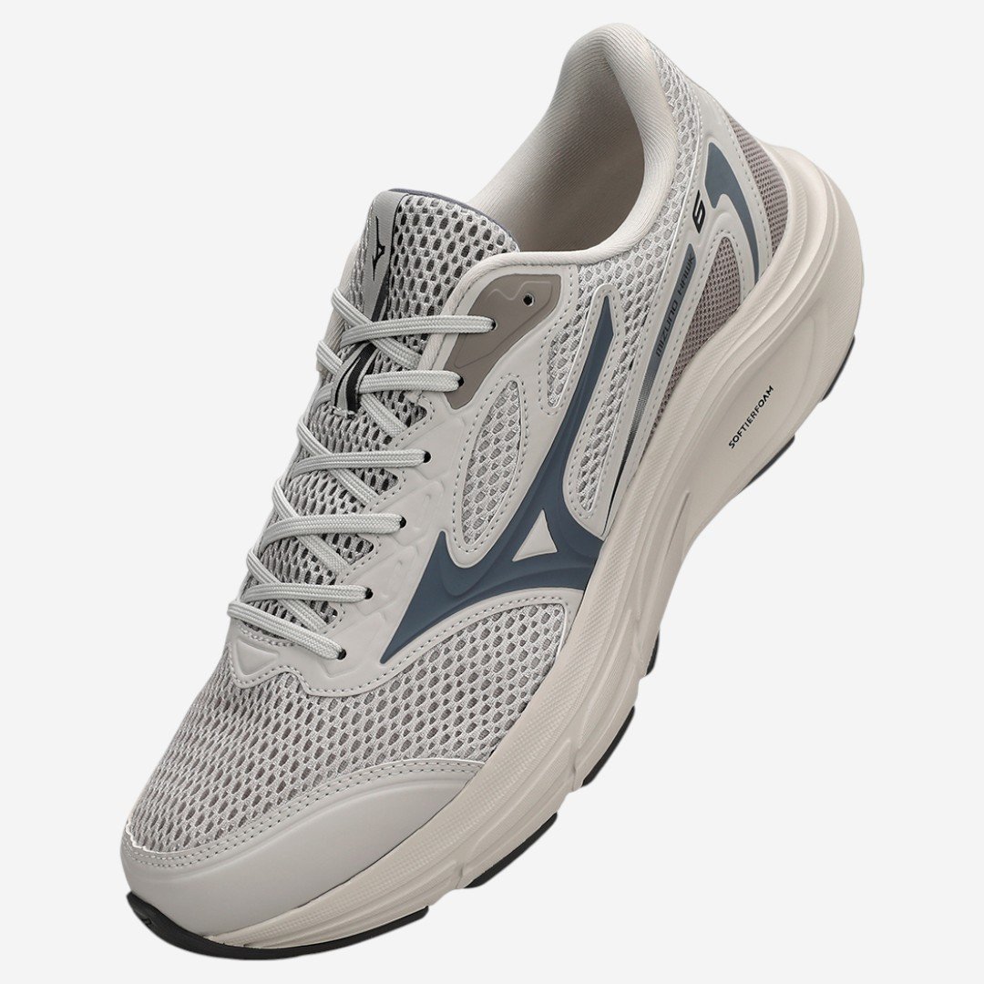 Tênis de Corrida Mizuno Hawk 6 Cinza Cinza 2