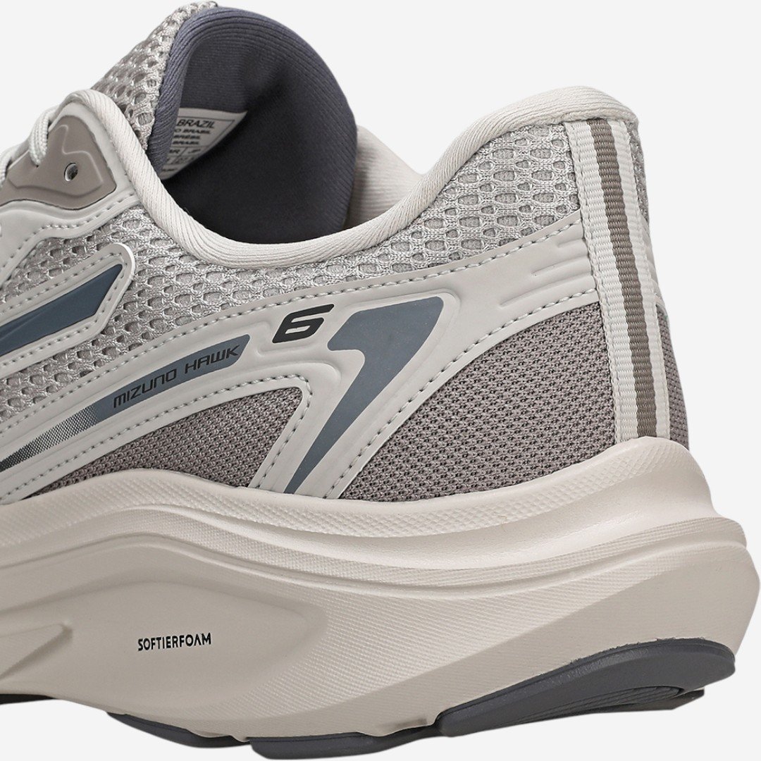 Tênis de Corrida Mizuno Hawk 6 Cinza Cinza 8