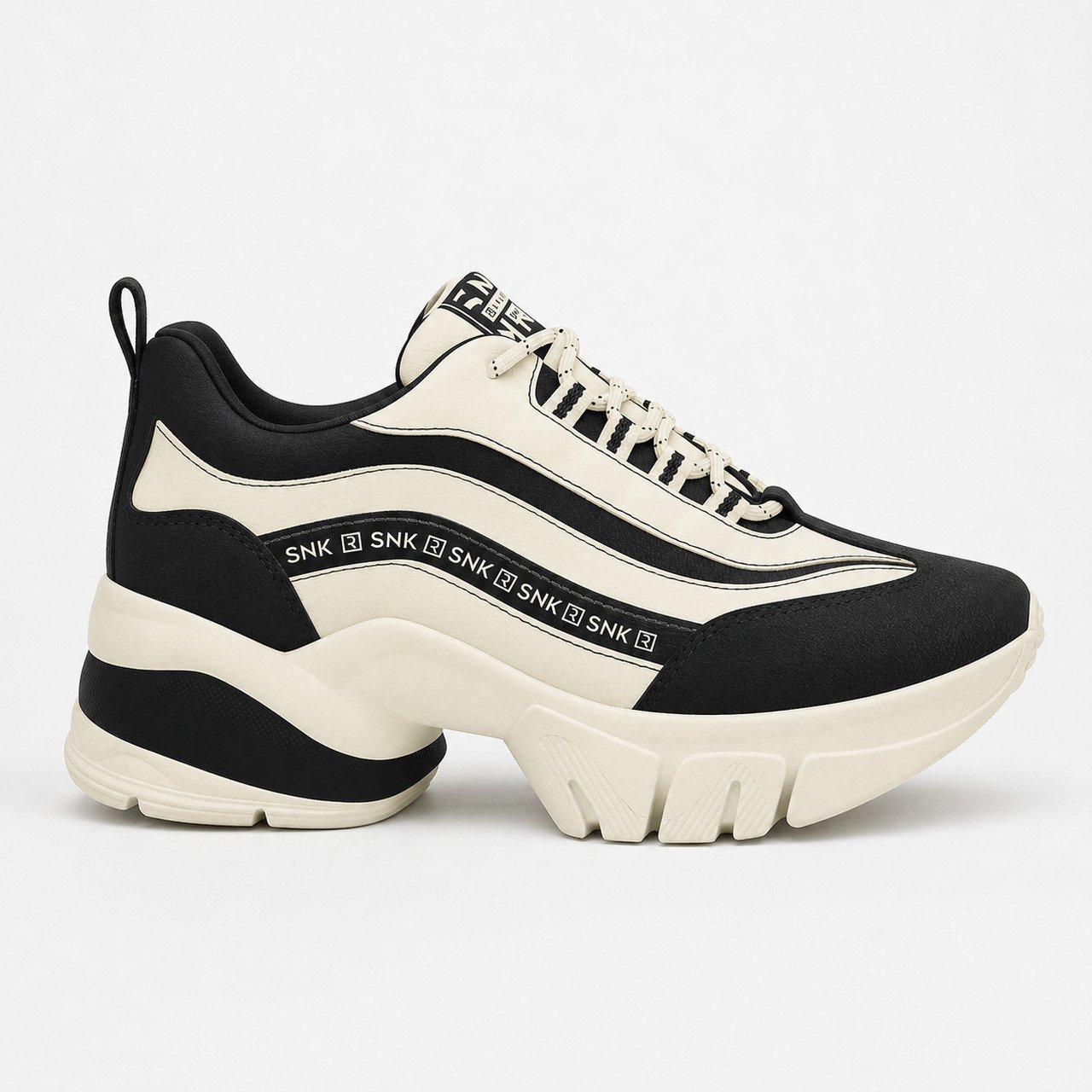 Tênis Ramarim R80 Off White com Preto