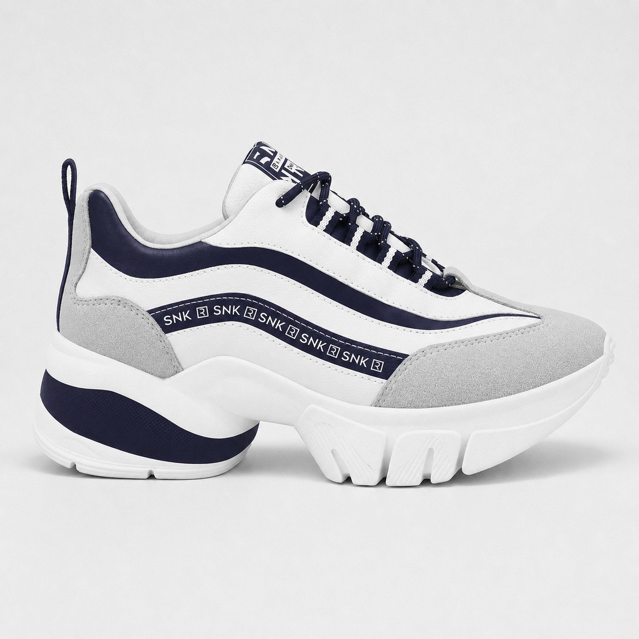 Tênis Ramarim R80 Gelo com Azul Marinho