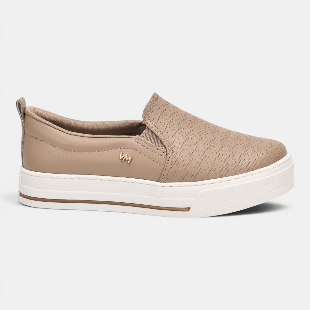 Tênis Via Marte Slip On Casual Nude