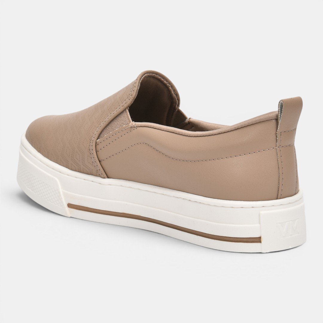 Tênis Via Marte Slip On Casual Nude Bege 3