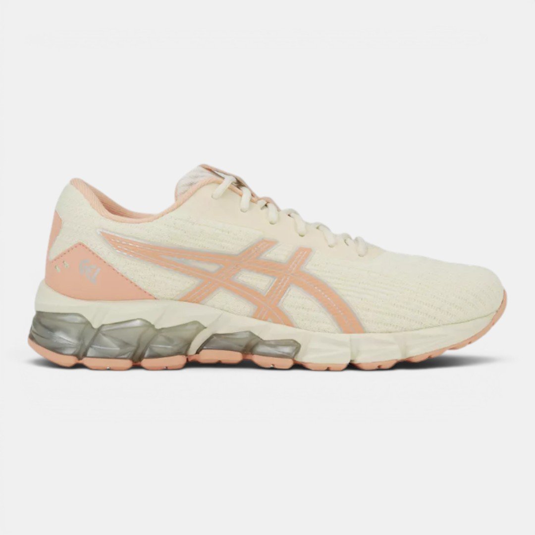 Tênis Asics Gel-Quantum ST Creme com Rosa