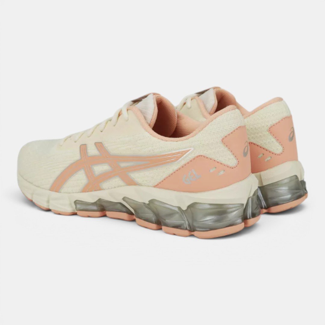 Tênis Asics Gel-Quantum ST Creme com Rosa Branco 7