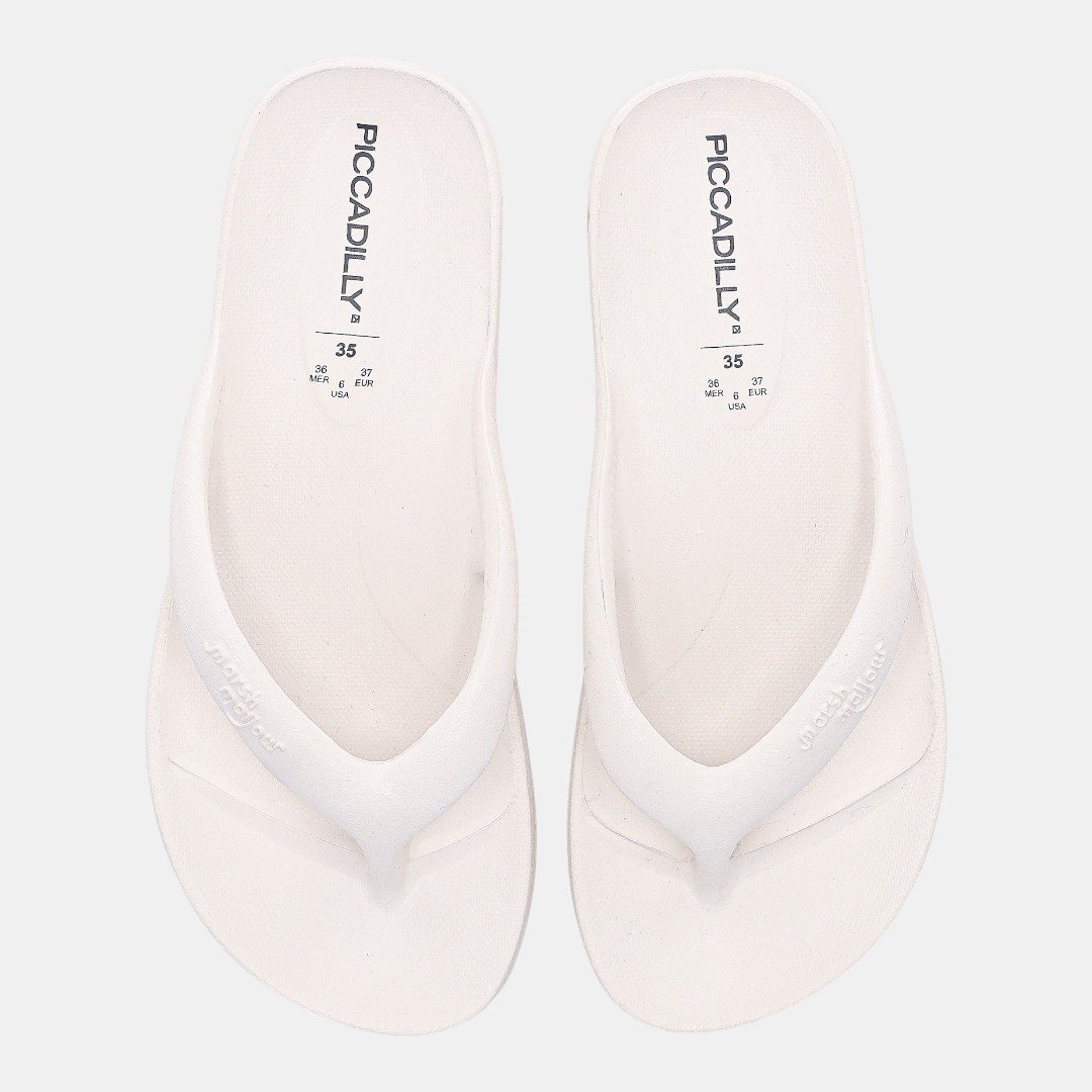 Chinelo Nuvem Piccadilly Marshmallow Off White Branco 2