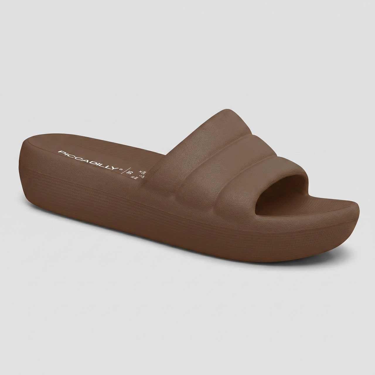 Chinelo Nuvem Marshmallow Piccadilly Marrom Marrom 3