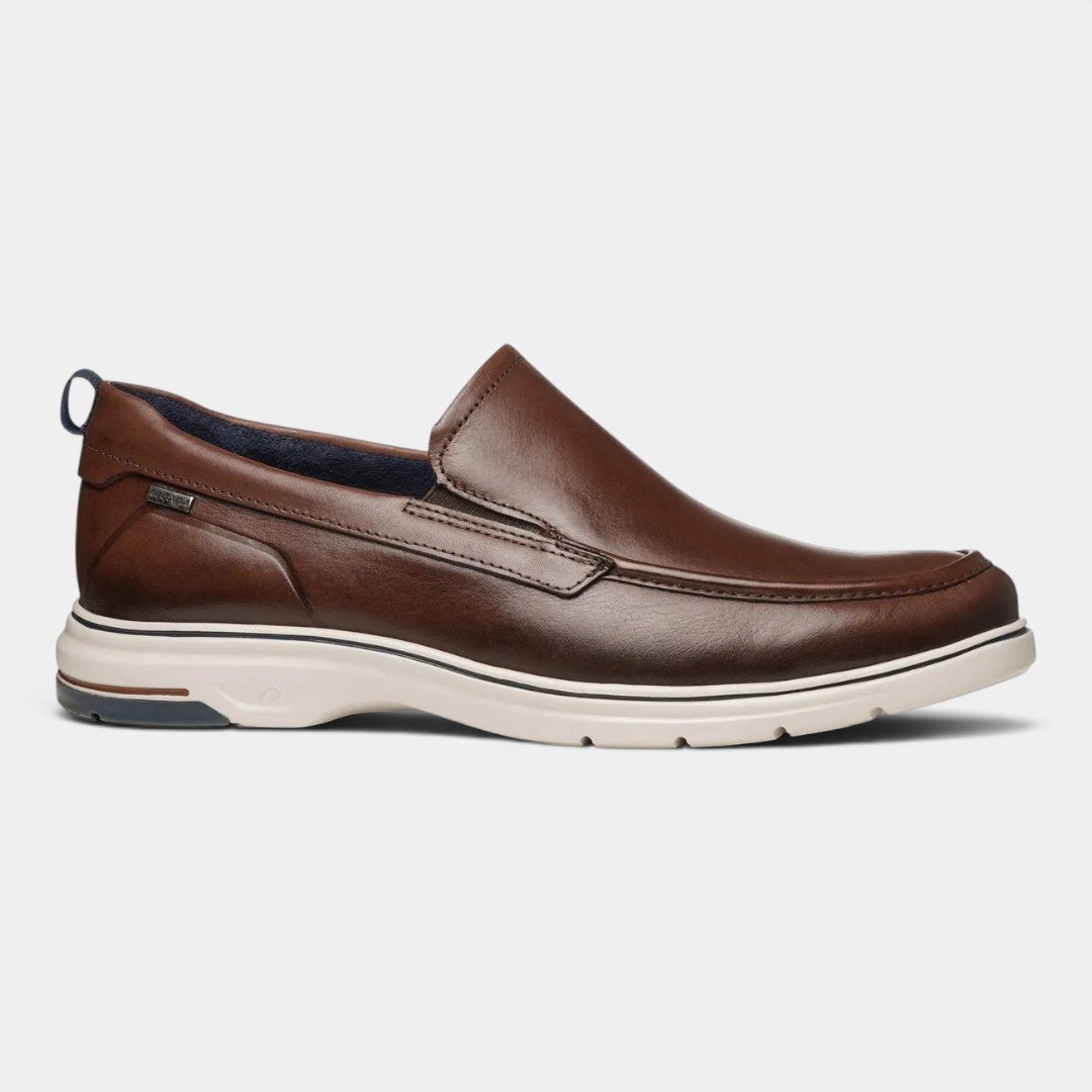 Sapato Casual Pegada Masculino Em Couro Marrom